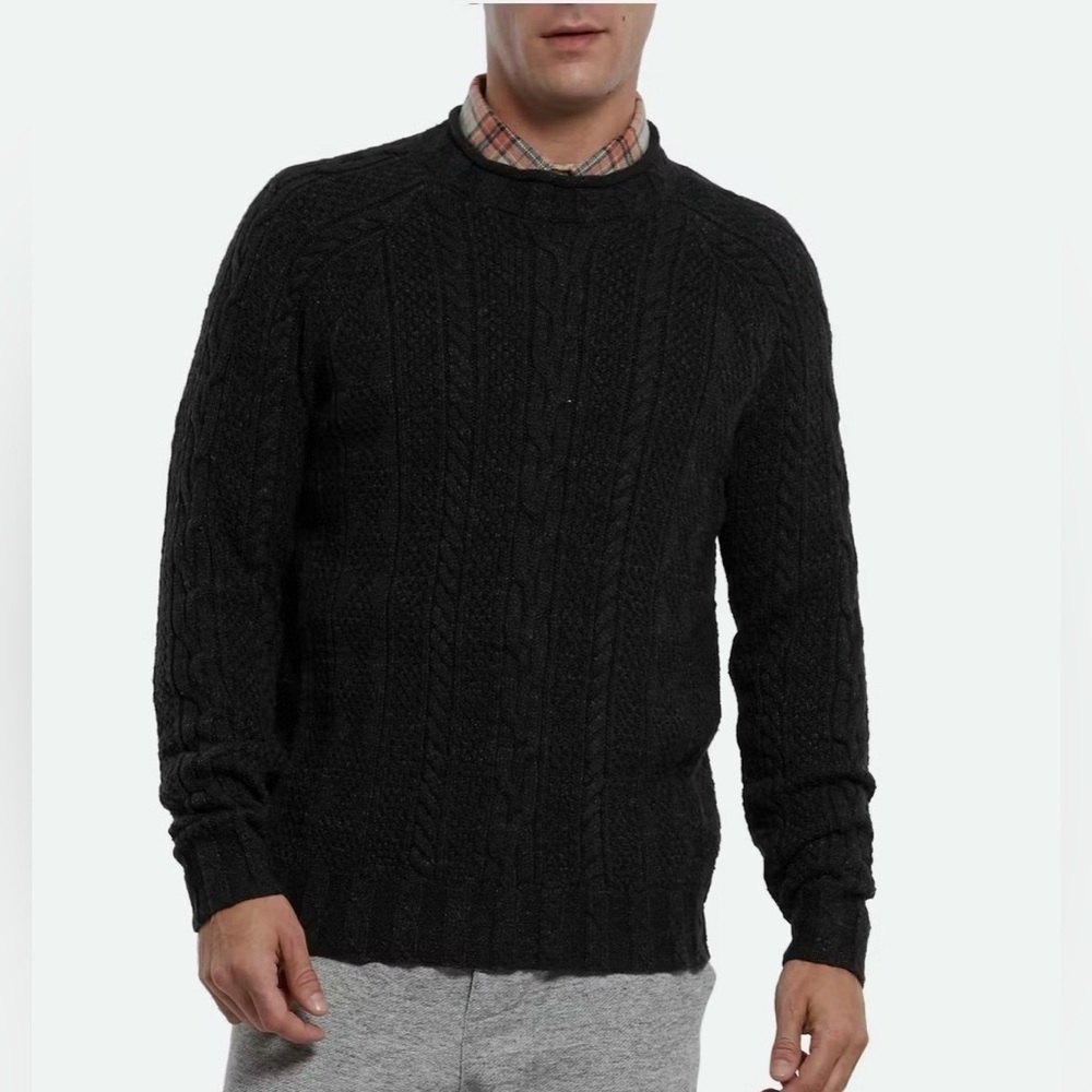 Grayers Albert Roll Neck Knit Sweater Charcoal , size Medium